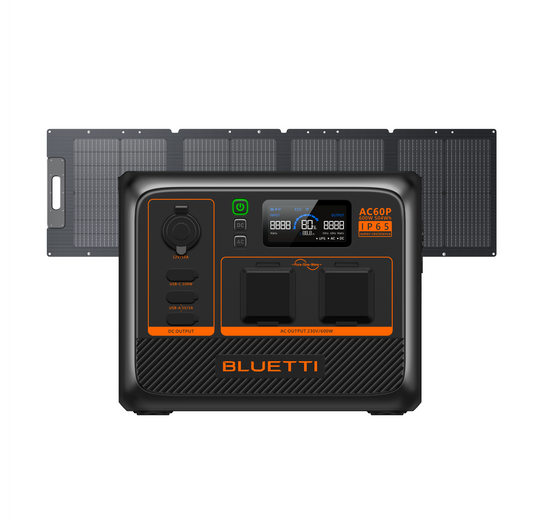 AC60P+PV120D | 600W, 504Wh, 120W Solar Kit