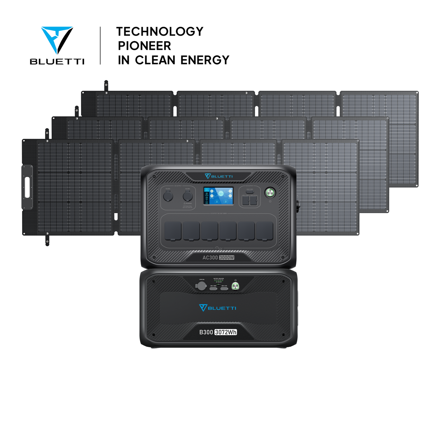 AC300+1*B300+3*SP200L | 3000W, 3072Wh, 600W Solar Kit