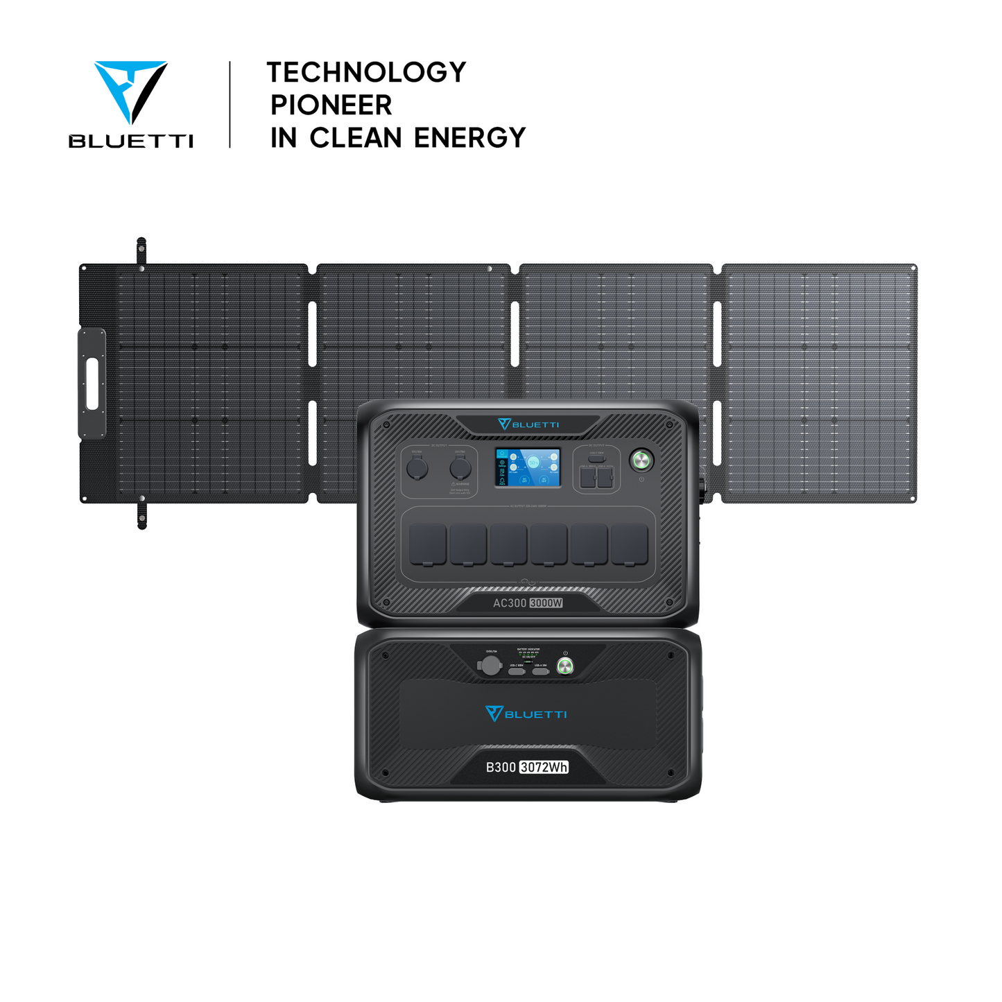 AC300+1*B300+1*SP200L | 3000W, 3072Wh, 200W Solar Kit