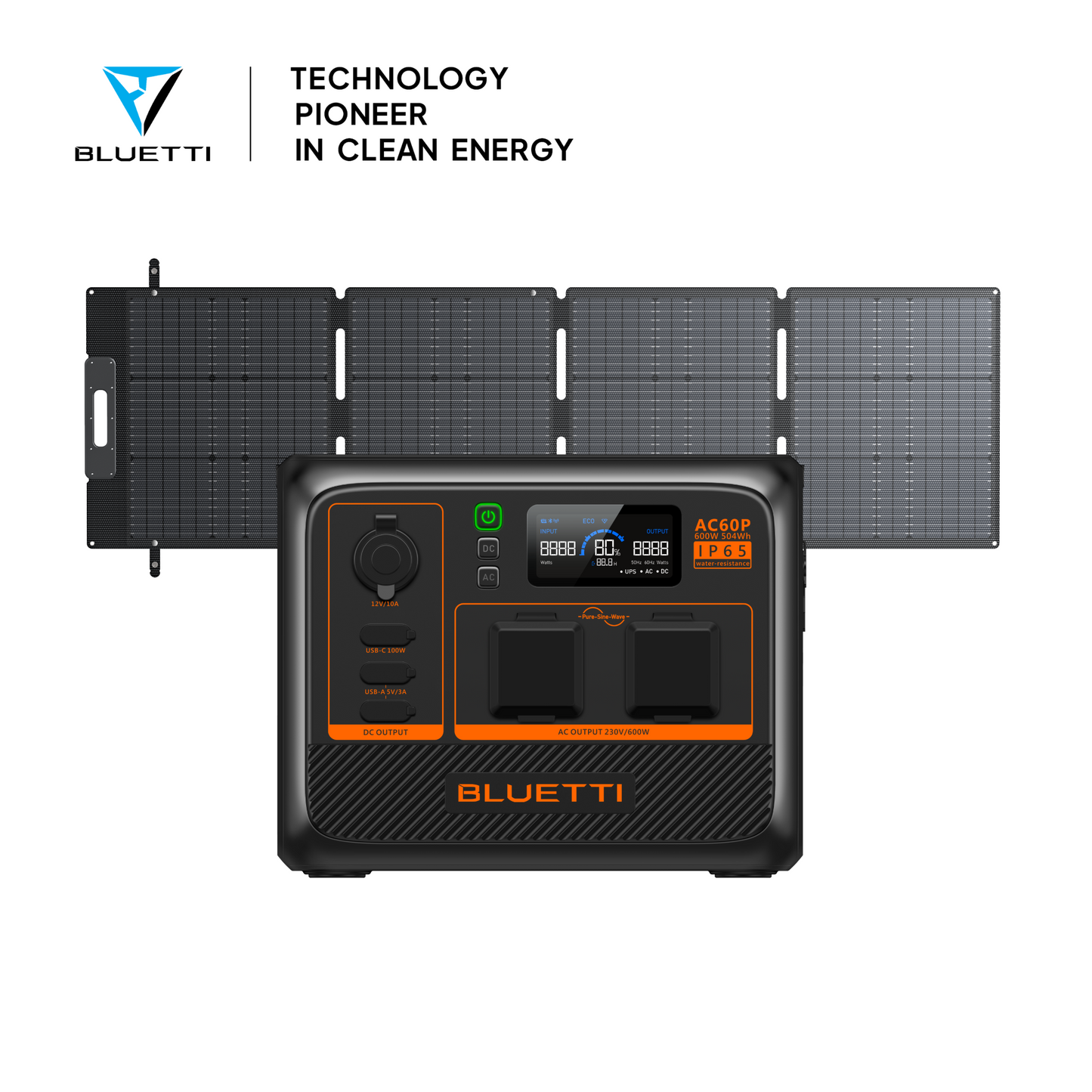 AC60P+SP200L | 600W, 504Wh, 200W Solar Kit