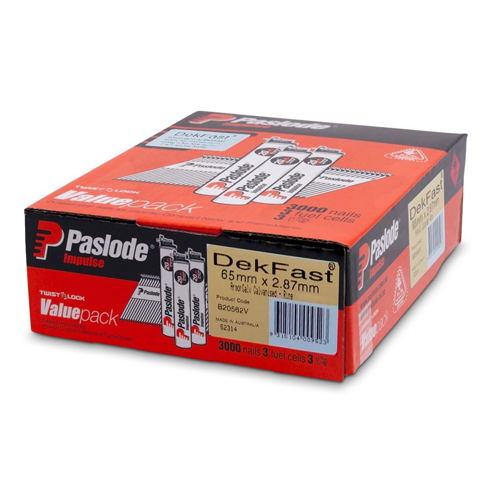 Paslode Nails Cordless Impulse Nails Compatible with FrameMaster™ Impulse DekFast® Value Pack
