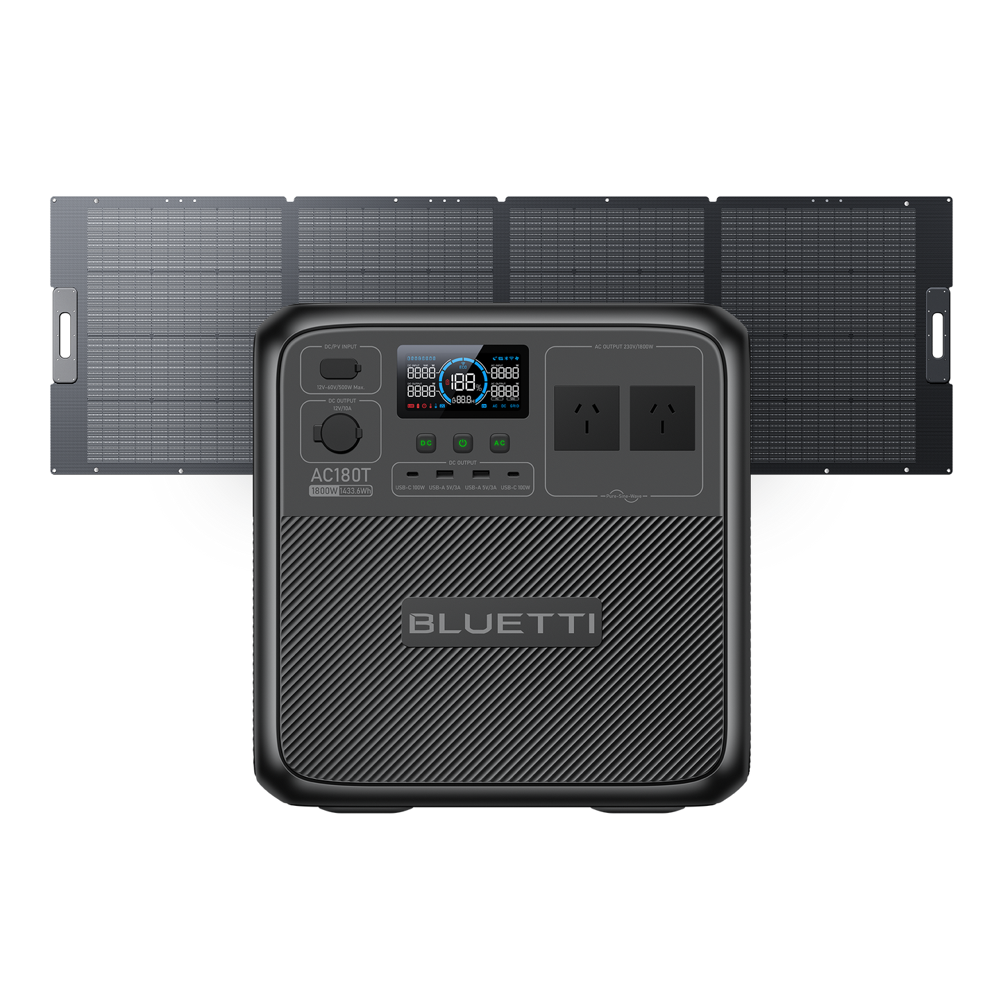AC180T+PV350D | 1800W, 1433.6Wh, 350W Solar Kit