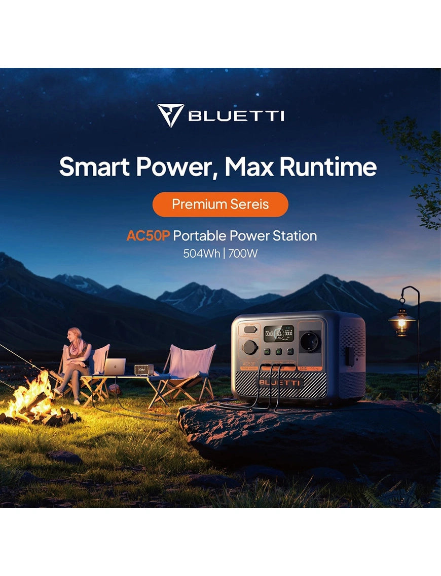 BLUETTI AC50P Portable Power Station | 700W 504Wh