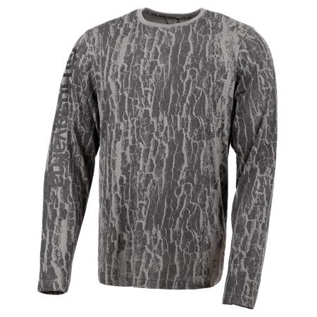 Husqvarna Xplorer T-Shirt Long Sleeved Unisex Bark Camo - Medium