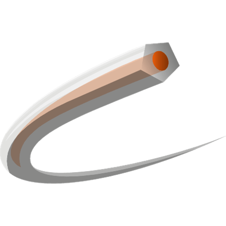 Husqvarna Core Cut Trimmer Line - 2.4mm x 90m Donut Orange/Translucent