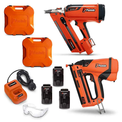 PASLODE Pair FrameMaster NightWolf™ & Angled TrimMaster™ Gas Combo Kit