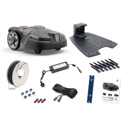 HUSQVARNA AUTOMOWER® 415X (1500m² / 63m² per hr) with medium DIY installation kit