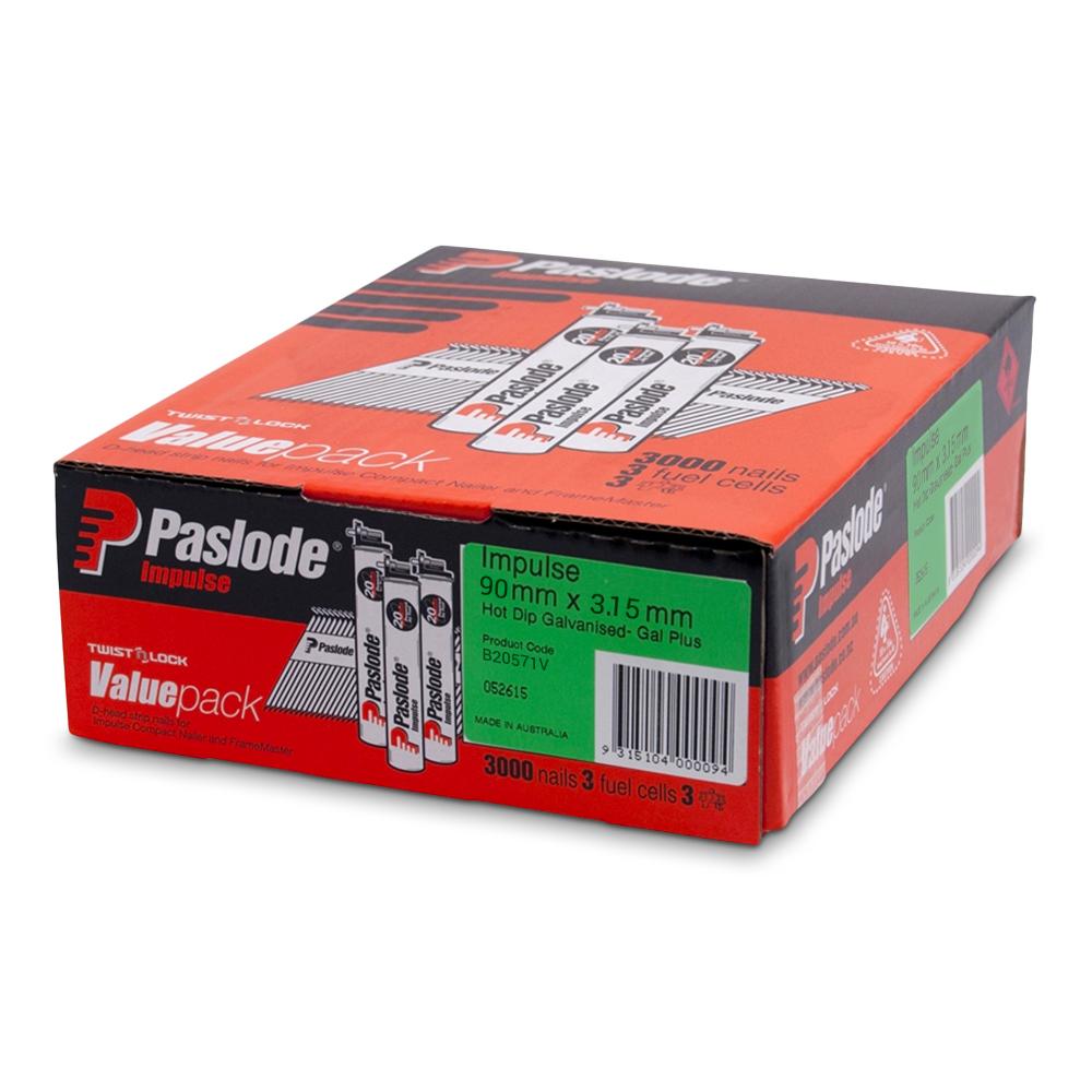 Paslode Nails Cordless Impulse Nails Compatible with FrameMaster™  Impulse Value Packs