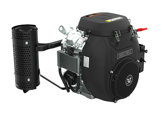 26hp Petrol V-Twin Engine GB750 with side mounted muffler