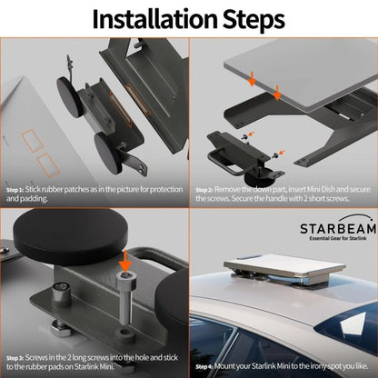 Starbeam Starlink Mini Vehicle Roof Mount with Magnets