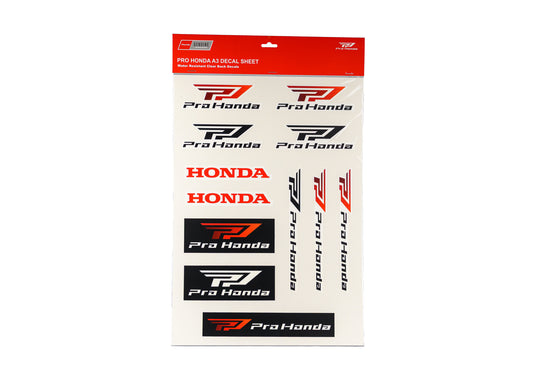 Pro Honda A3 Decal Sheet