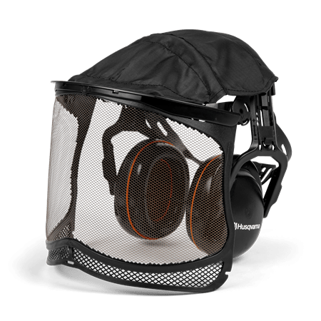 Husqvarna Premium Earmuffs With Ultra Vision Mesh Visor