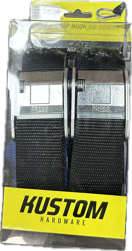 Gippsland Mowers Kustom Hardware 38mm Snap Hook Tie Downs